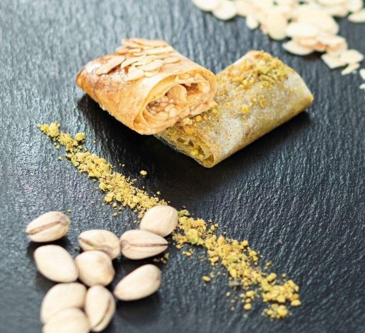 Dulces árabes saludables de frutos secos